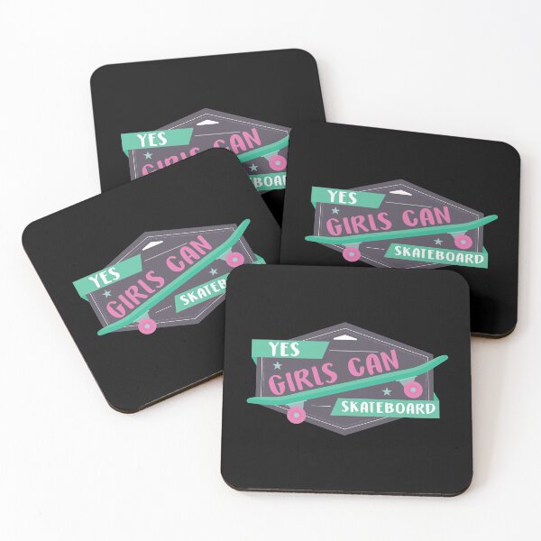 Item preview, Yes Girls Can Skate Cute Skateboarding Design designed and sold by tshirtexpressiv.