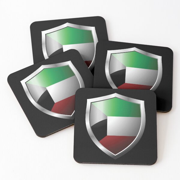 Item preview, Strong Kuwait Flag Shield Country designed and sold by HelloFromAja.
