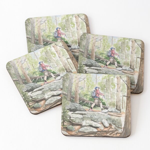 Item preview, White Mountains Hike - Watercolor designed and sold by skidgelstudios.