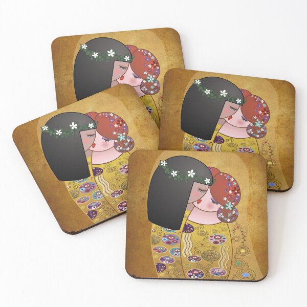 Item preview, Kokeshis LesbiansThe kiss of Klimt designed and sold by Pendientera.