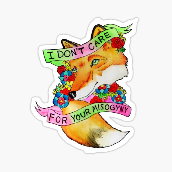 Feminist Fox v2 Sticker