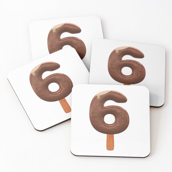 Item preview, 6 Ice Cream Six Number 3d Chocolate designed and sold by HelloFromAja.