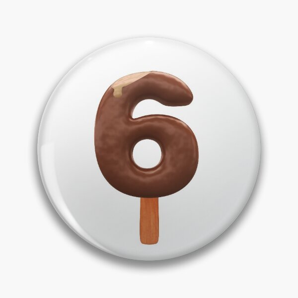 Item preview, 6 Ice Cream Six Number 3d Chocolate designed and sold by HelloFromAja.