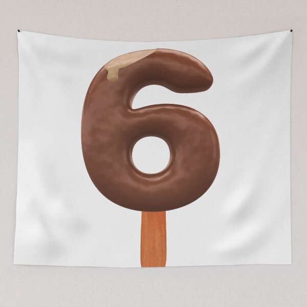 Item preview, 6 Ice Cream Six Number 3d Chocolate designed and sold by HelloFromAja.