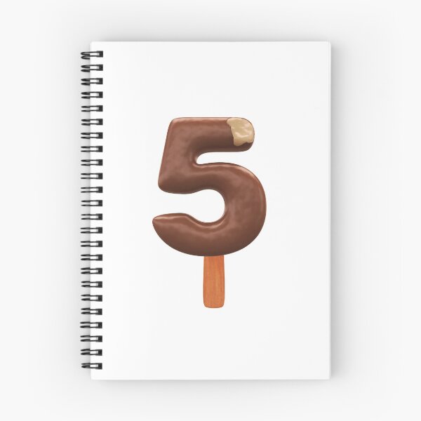 Item preview, 5 Ice Cream Five Number 3d Chocolate designed and sold by HelloFromAja.