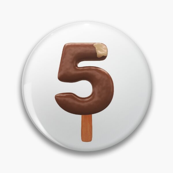 Item preview, 5 Ice Cream Five Number 3d Chocolate designed and sold by HelloFromAja.
