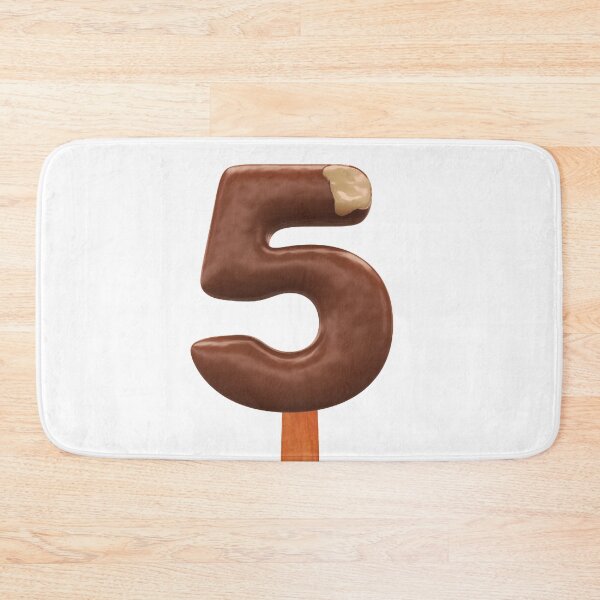 Item preview, 5 Ice Cream Five Number 3d Chocolate designed and sold by HelloFromAja.