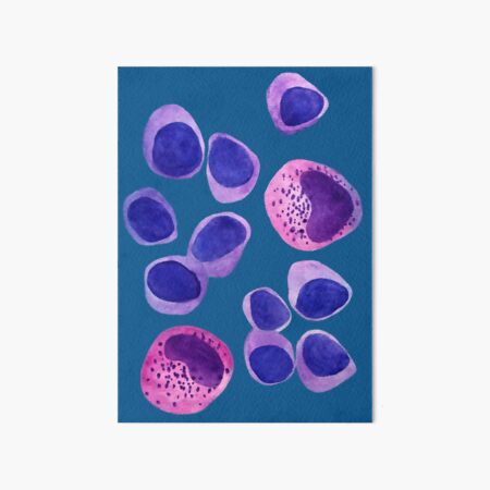 PantoneClassicBlue blood cells Art Board Print