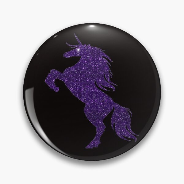 Item preview, Purple Faux Glitter Magical Rearing Unicorn designed and sold by Atteestude.