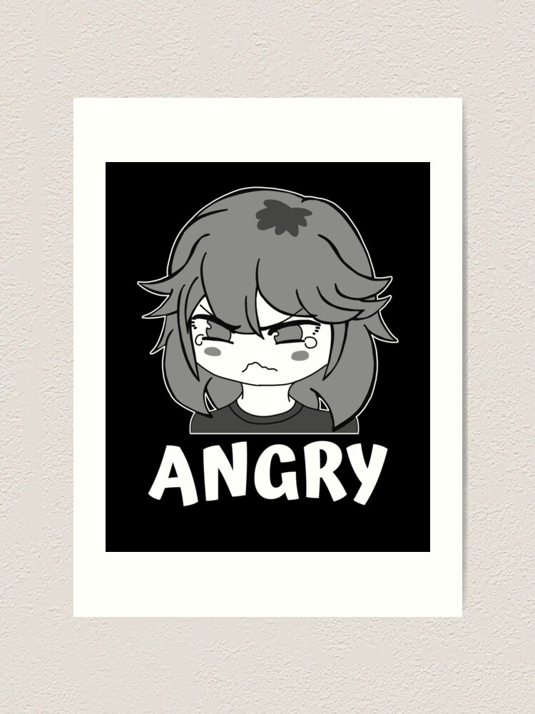 Funny Anime Manga Angry Pout Face Little Girl Cute Meme - Memetshirt - Pin