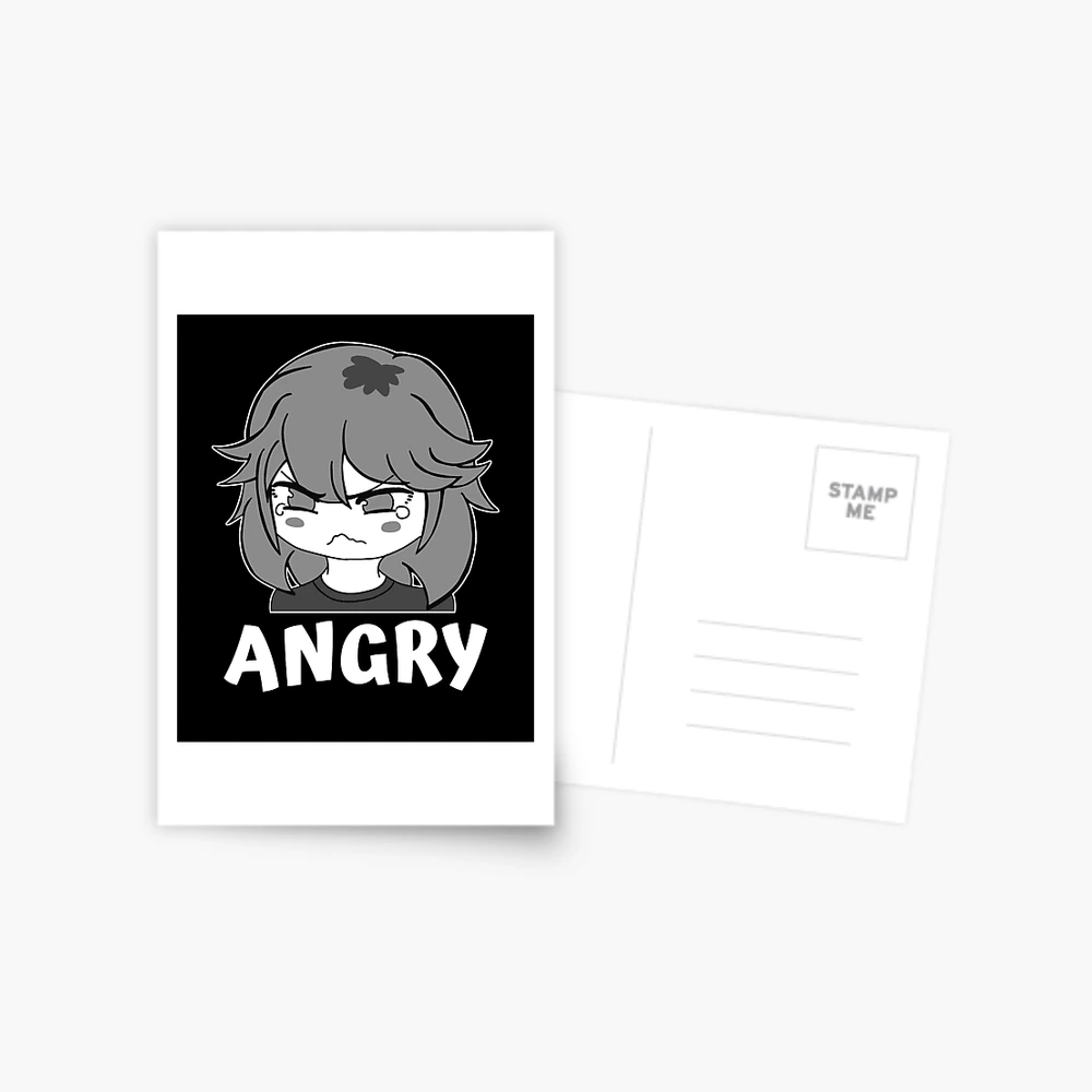 Funny Anime Manga Angry Pout Face Little Girl Cute Meme - Memetshirt -  Sticker