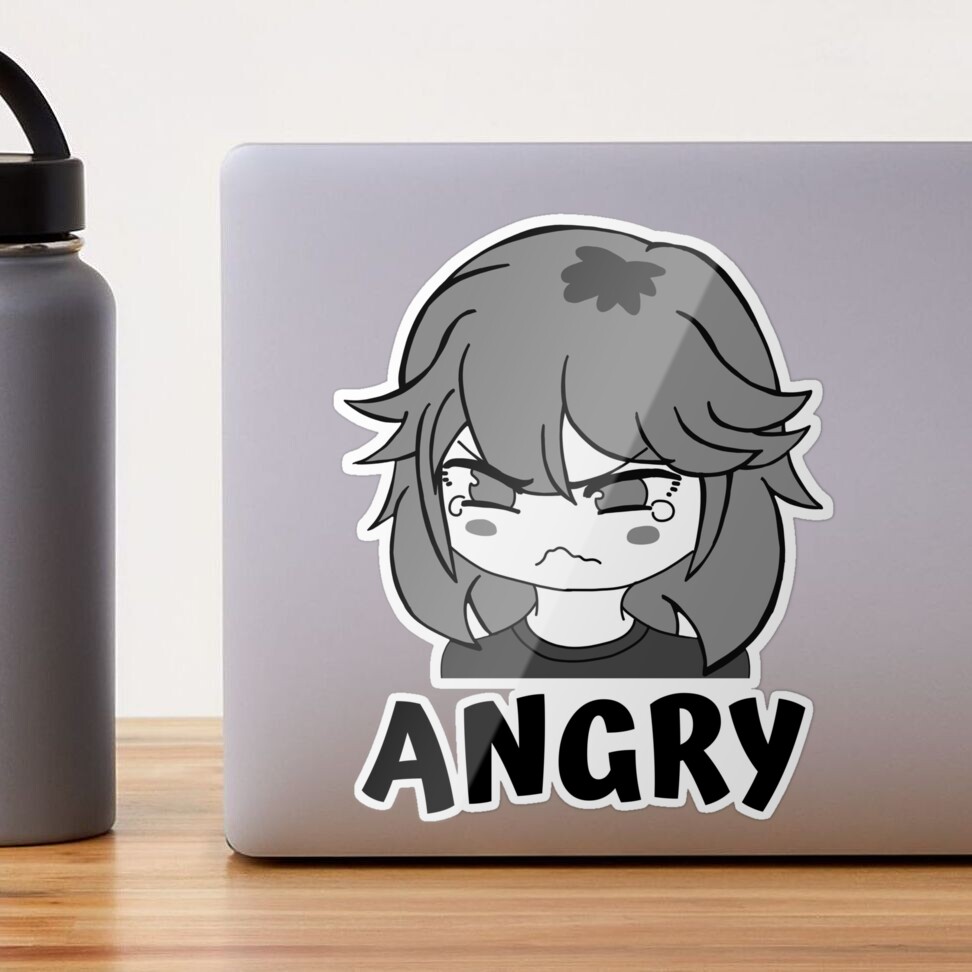 Funny Anime Manga Angry Pout Face Little Girl Cute Meme - Memetshirt - Pin