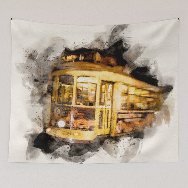 Item preview, Lisbon Tram 549 Watercolor designed and sold by lugamor.