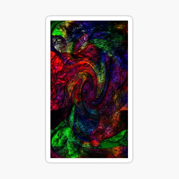 Item preview, Abstract Dark Red Green Blue Swirl designed and sold by allhistory.