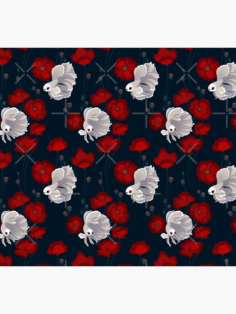 Bettas and Poppies by pikaole