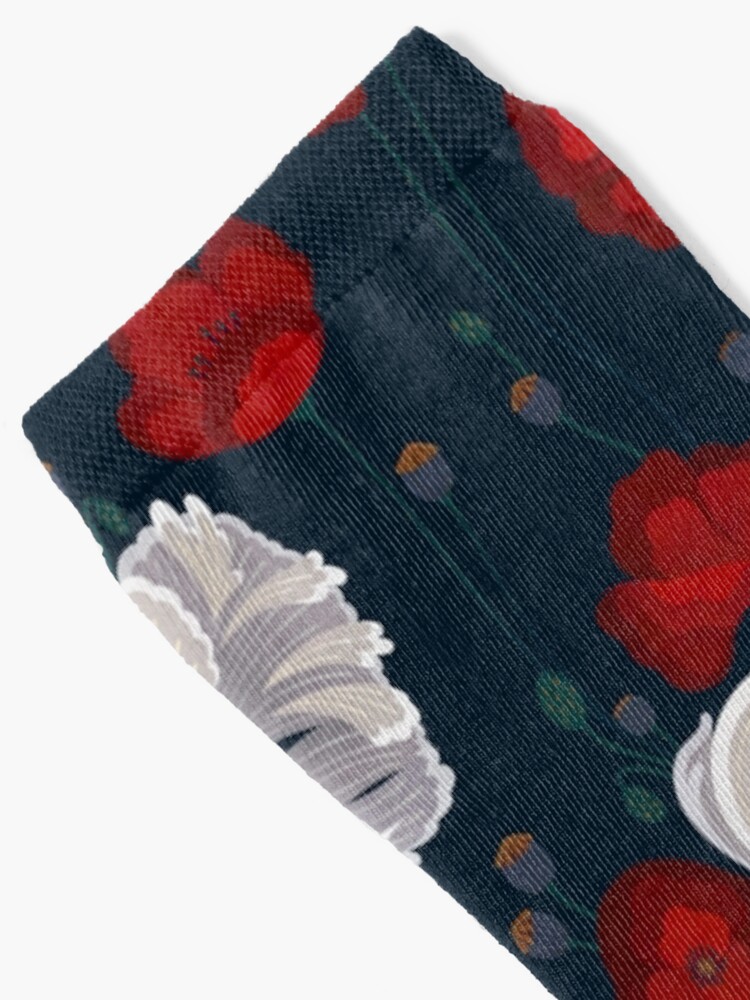 Alternate view of Bettas and Poppies Socks