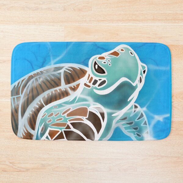 Item preview, Hawksbill Sea Turtle Swimming in the Sea designed and sold by RJKpoyp.