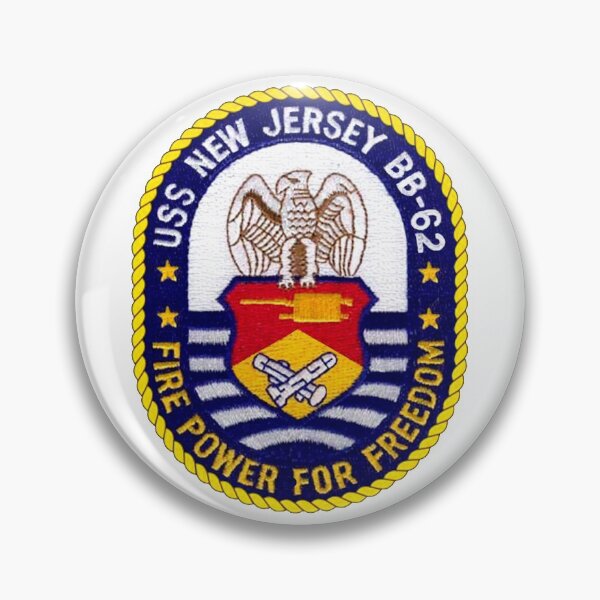 Artikelvorschau, Wappen der USS New Jersey BB-62 entworfen und verkauft von Nikki SpaceStuffPlus.
