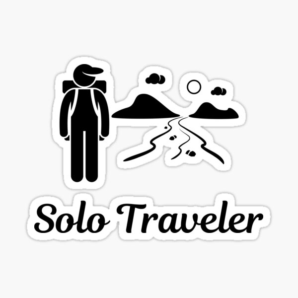 Solo Traveler Sticker