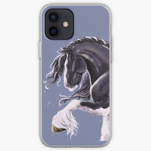 Gypsy cob horse iPhone Soft Case