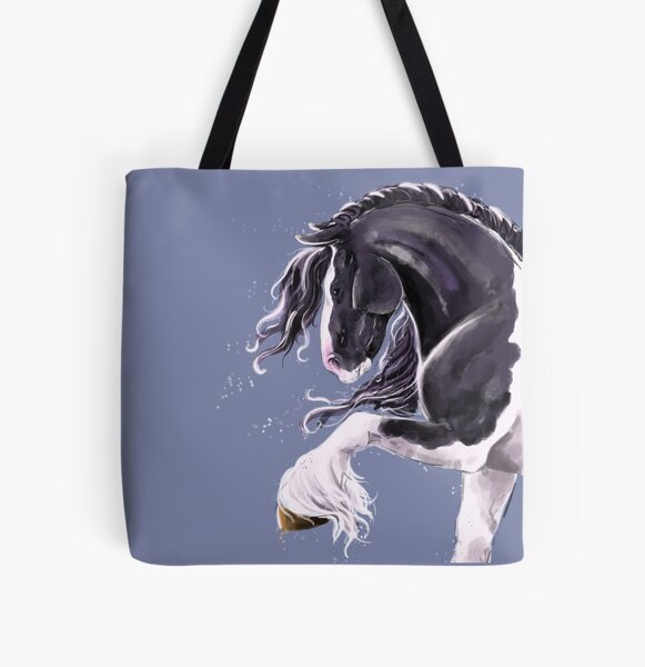 Allover Horse Graphic Tote Bag