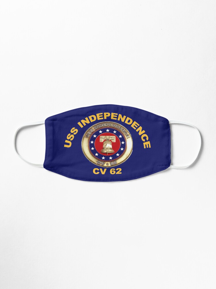 Alternate view of USS Independence (CV/CVA-62) Crest for Dark Colors Mask