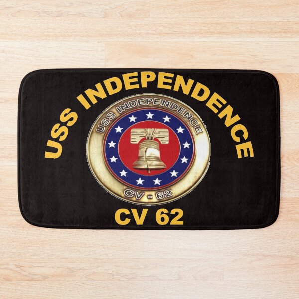 Artikelvorschau, USS Independence (CV / CVA-62) Wappen für dunkle Farben entworfen und verkauft von Nikki SpaceStuffPlus.