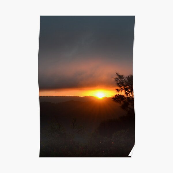 Sunset over Binna Burra Poster