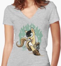 My Little Fury Women's Fitted V-Neck T-Shirt