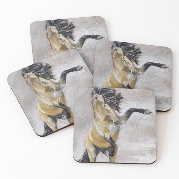 Item preview, Wild Horse in Moonlit Snow designed and sold by Wild-Dogz.