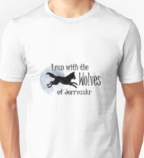 Running with the Wolves (with moon) Unisex T-Shirt