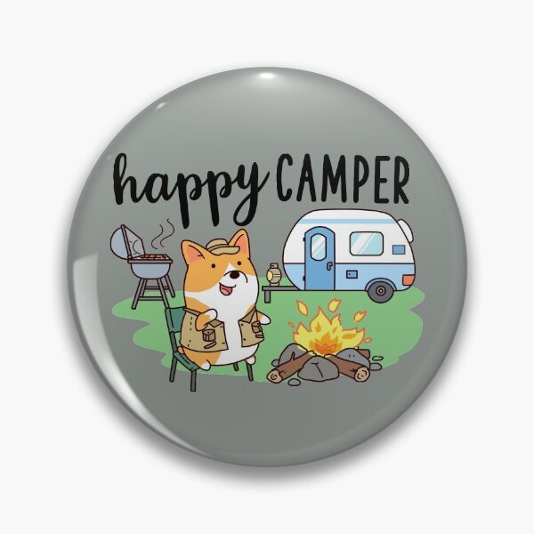 Item preview, Happy Camper Corgi designed and sold by thepawster.