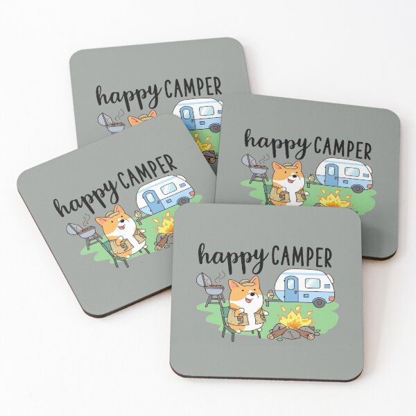 Item preview, Happy Camper Corgi designed and sold by thepawster.