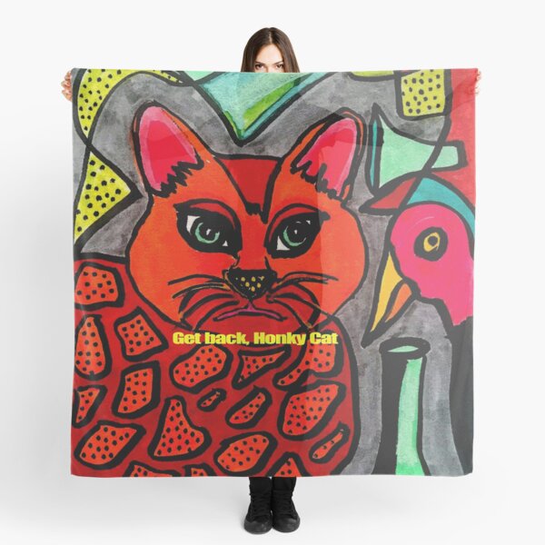 Get Back Honky Cat and Bird Scarf