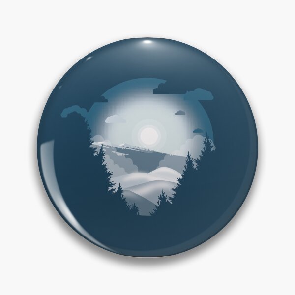 Paysage hivernal Badge