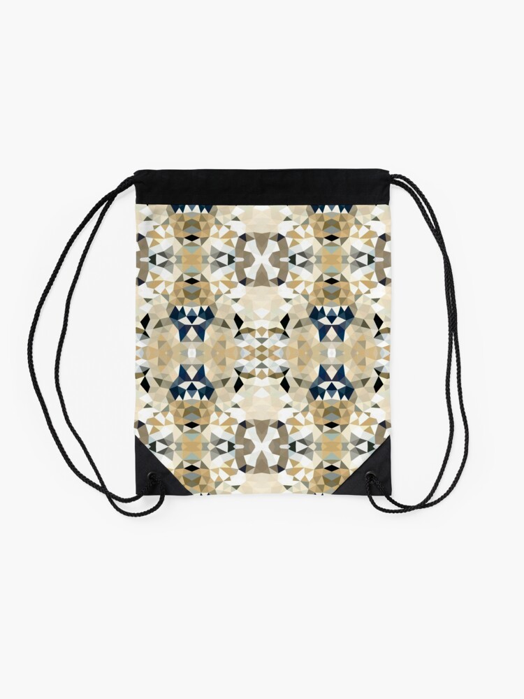 Alternate view of Neutral Tribal Drawstring Bag