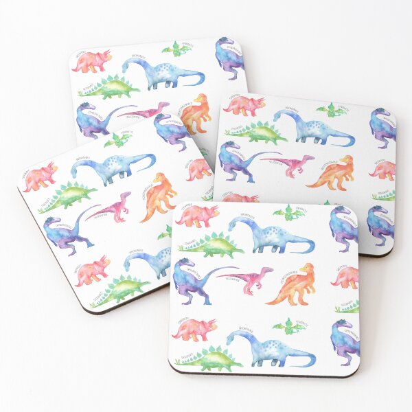 Item preview, Watercolor Dinosaurs Labeled  designed and sold by BlueDoorStudio.