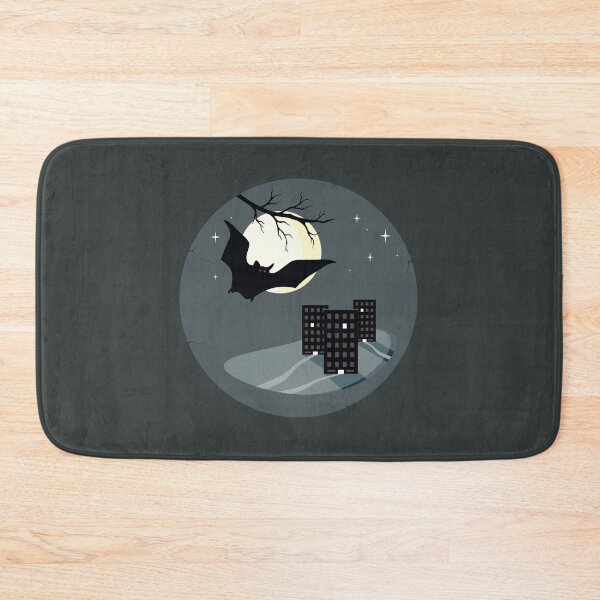 Item preview, A little world at night with a bat designed and sold by MarlowLoom.
