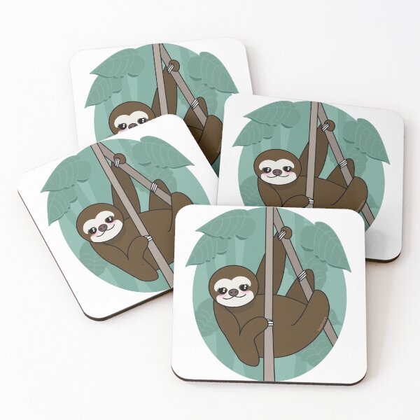 Item preview, Kawaii sloth designed and sold by Pendientera.