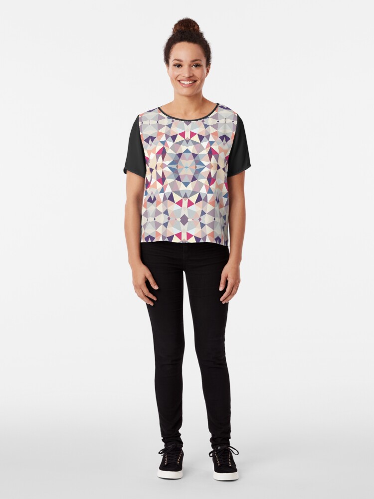 Alternate view of Plumtree Tribal Chiffon Top