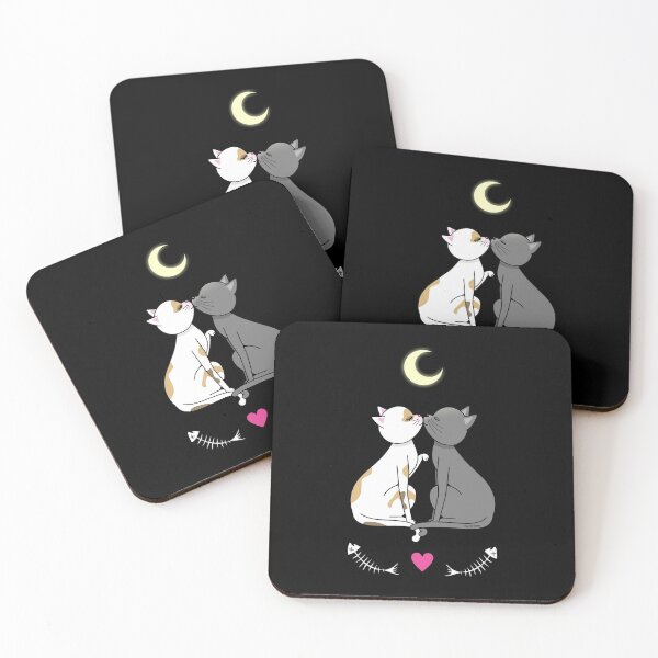Item preview, Cats in love kawaii designed and sold by Pendientera.