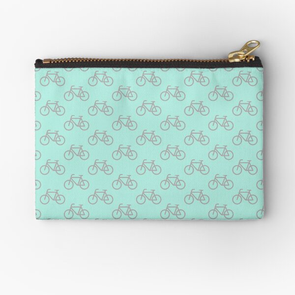 Item preview, Bike Pattern (Light Grey and Cyan) designed and sold by danibeez.