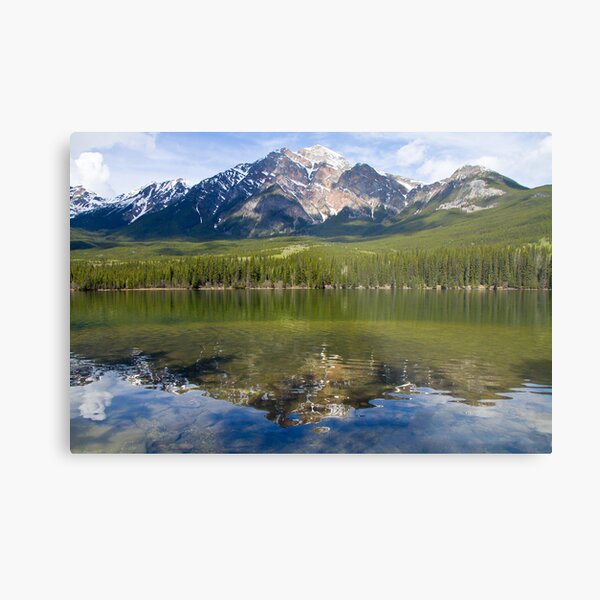 Pyramid Reflection Metal Print