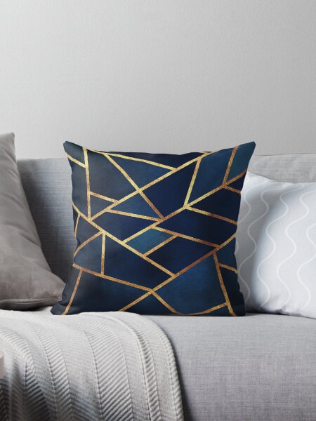 Item preview, Navy Gold Stone Geometric  designed and sold by themadesigns.