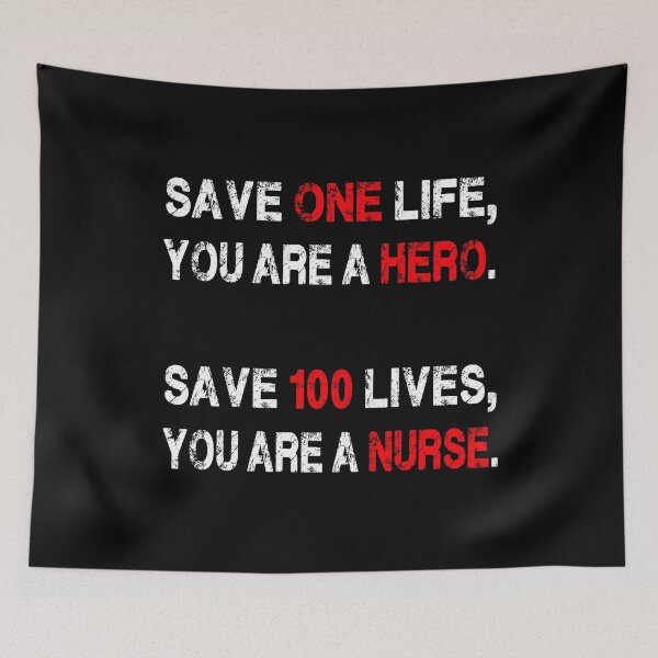 Item preview, Save 100 lives - nurse saying designed and sold by Lenny Stahl.