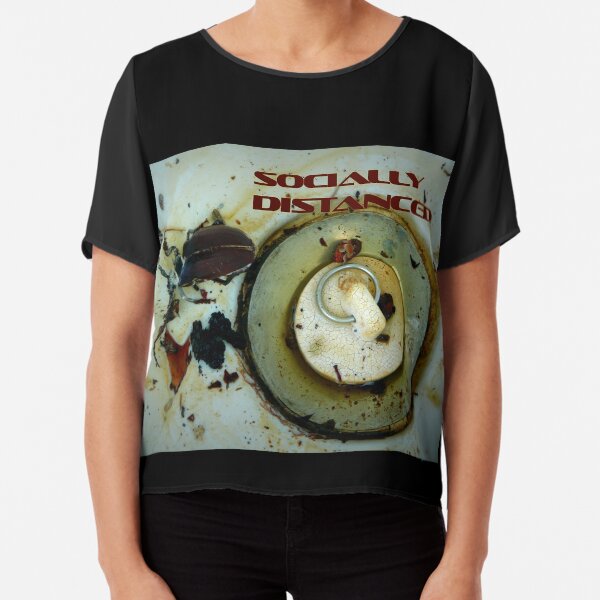 Socially Distanced Beetle in the Bathtub Chiffon Top