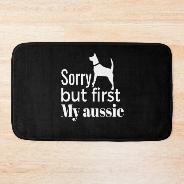 Item preview, Sorry but first my aussie Funny Aussie Hoodie or T Shirt - My Dog is an Ausshole with Cute Dog Silhouette - Aussie Mama Tee - Australian Shepherd - Gift for Dog Mom best gift for mom  designed and sold by Chamssou.