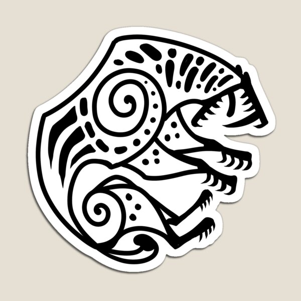 Item preview, Smilodon Glyph Black designed and sold by PaleoPanthera.