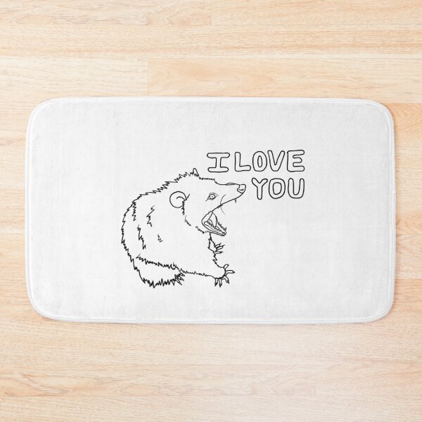 Item preview, I LOVE YOU possum designed and sold by MournfulGoods.