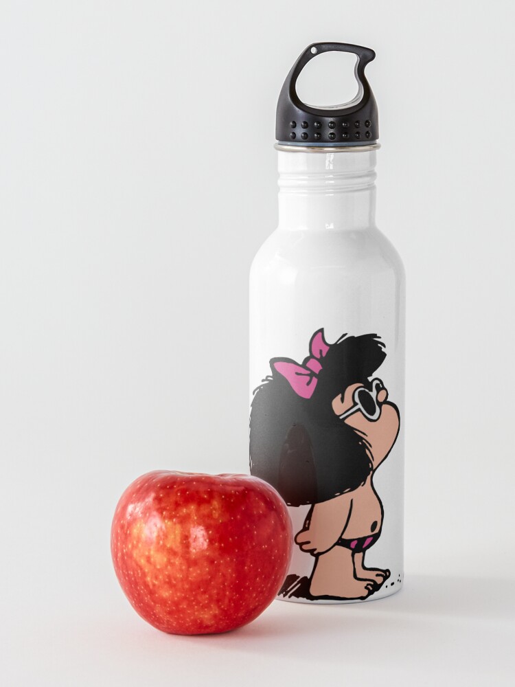 Alternate view of Mafalda with swimsuit Water Bottle
